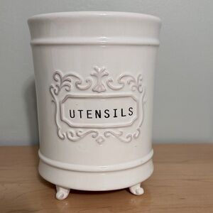 Mud Pie Cream Utensil Organizer